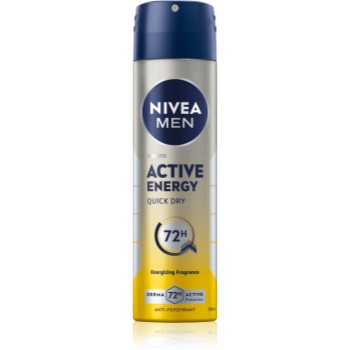 NIVEA MEN Active Energy spray anti-perspirant pentru barbati - imagine 2